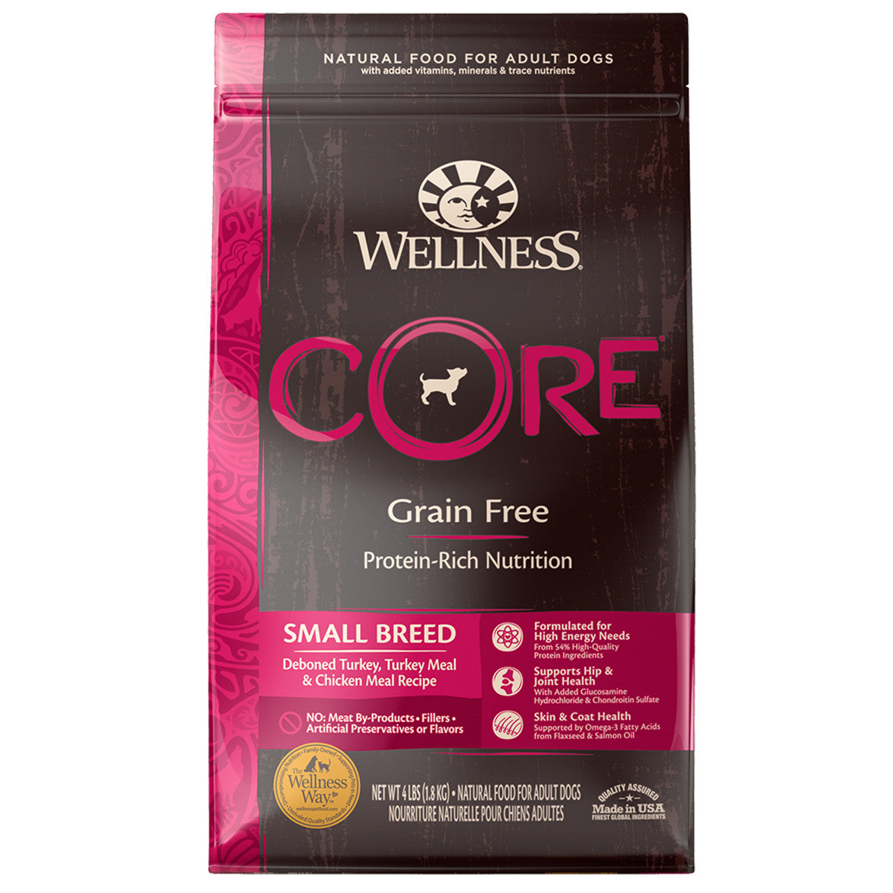 Wellness CORE Small Breed Dry Dog Food, 4 lbs.