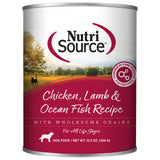 NutriSource Chicken, Lamb & Ocean Fish Wet Dog Food, 12.3 oz.