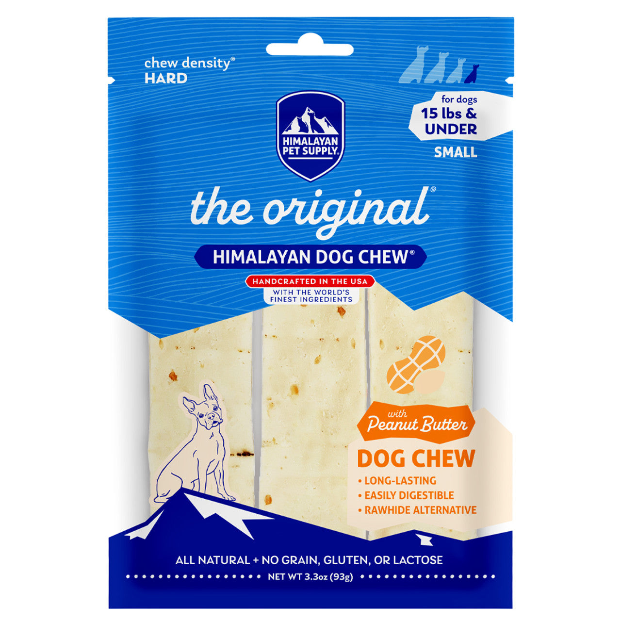 Himalayan Dog Chew Peanut Butter Flavor Small Dog Chew, 3.3 oz. (3 Count)