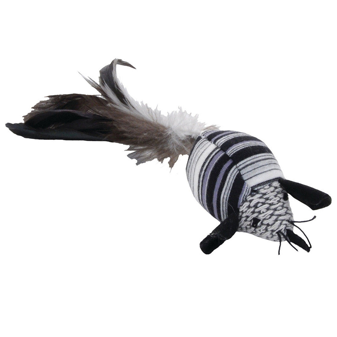 Turbo Feather Mouse Cat Toy with Catnip