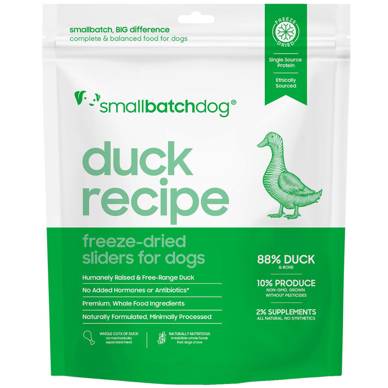 Smallbatch Duck Batch Freeze-Dried Dog Food, 14 oz.