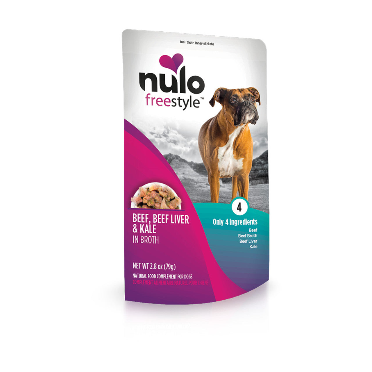 Nulo FreeStyle Beef, Beef Liver & Kale in Broth Dog Food Topper, 2.8 oz