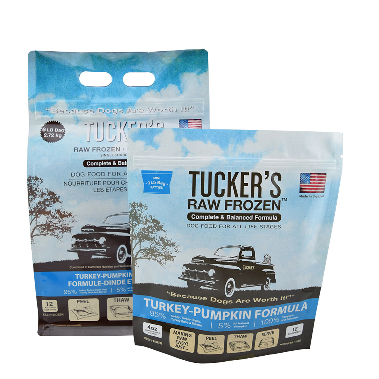 Tucker's Turkey & Pumpkin Grain-Free Frozen Raw Dog Food, 6 lbs.