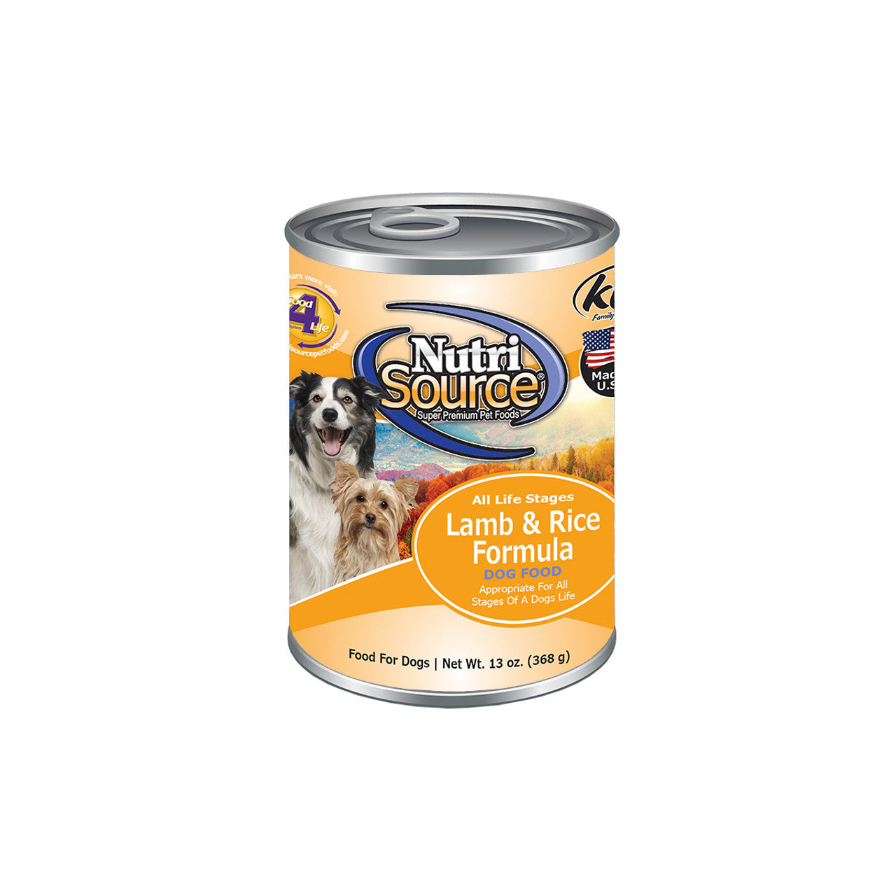 NutriSource Lamb & Rice Wet Dog Food, 12.3 oz.