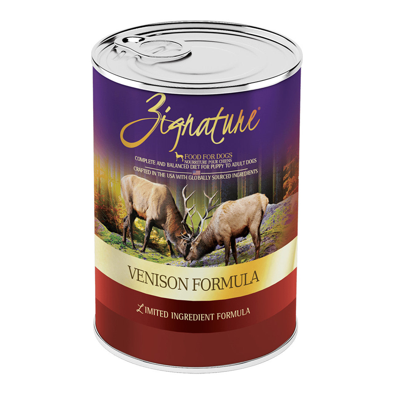 Zignature Venison Formula Grain-Free Canned Dog Food, 13 oz.