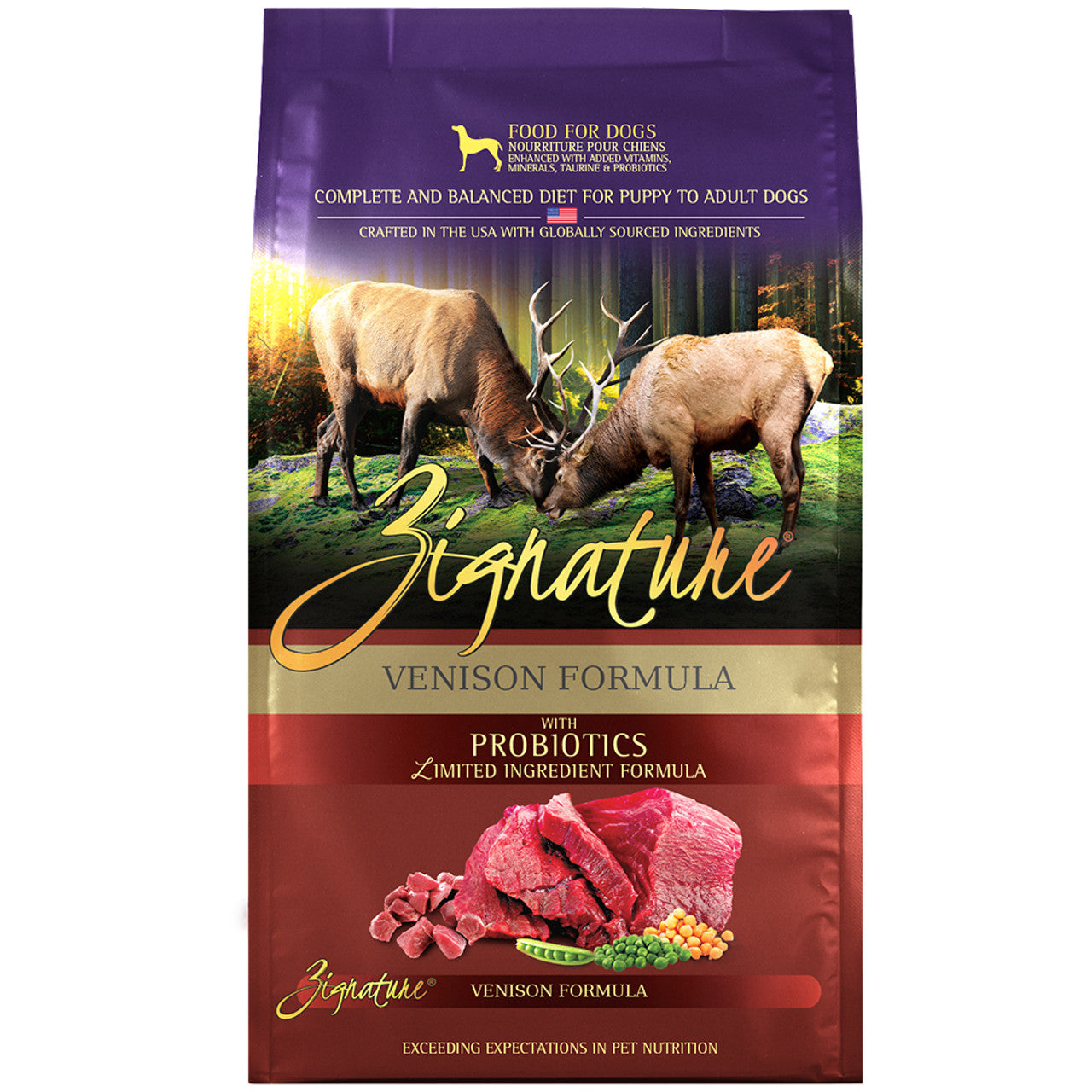 Zignature Venison Formula Grain-Free Dry Dog Food, 4 lbs.