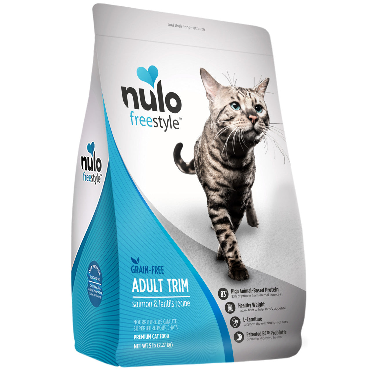 Nulo FreeStyle Trim Salmon & Lentils Grain-Free Dry Cat Food, 5 lbs.