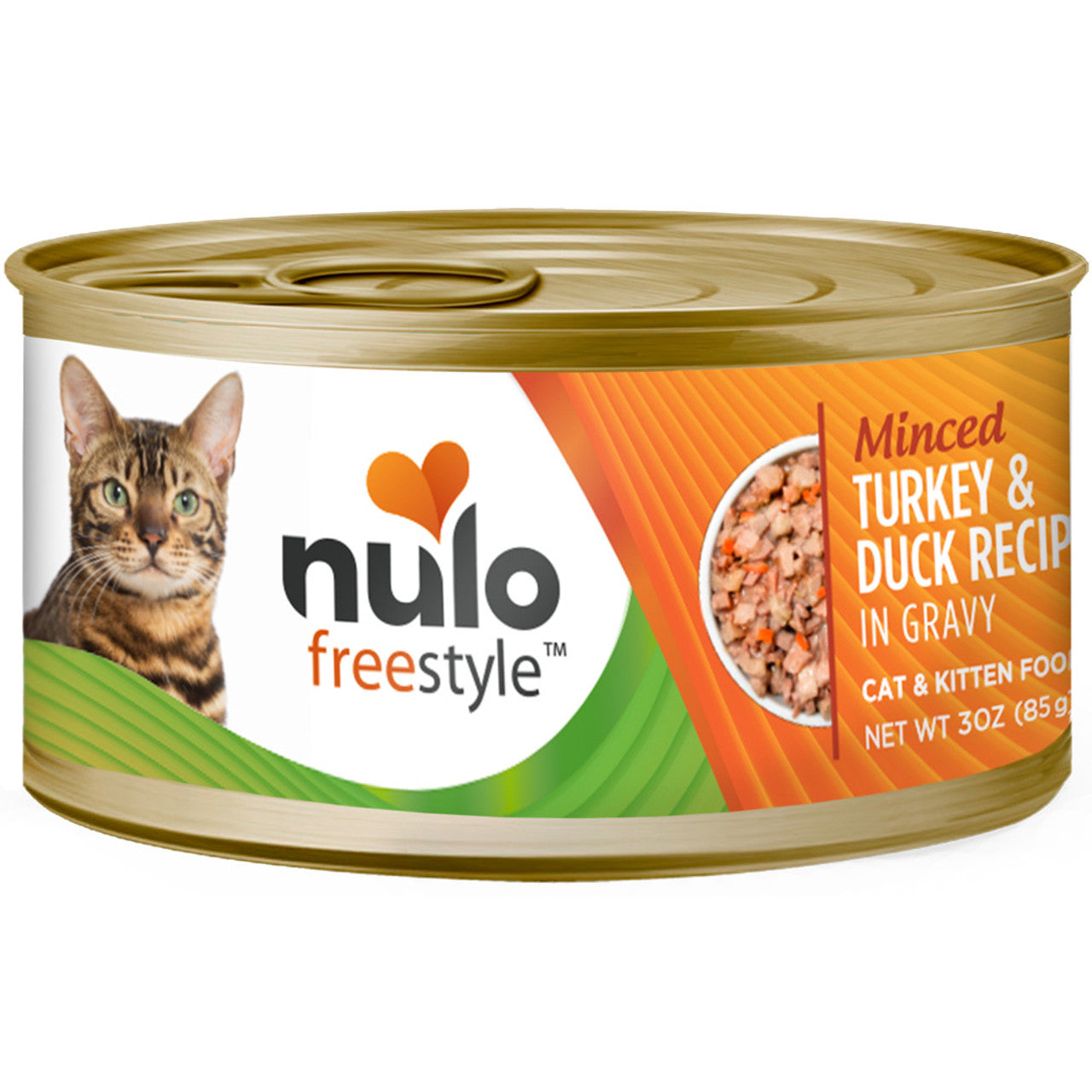 Nulo FreeStyle Minced Turkey & Duck in Gravy Canned Cat Food, 3 oz.
