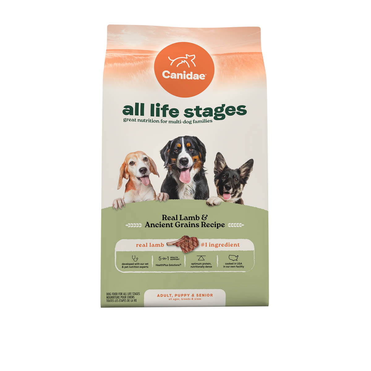 Canidae All Life Stages Lamb & Ancient Grains Dry Dog Food, 5 lbs.