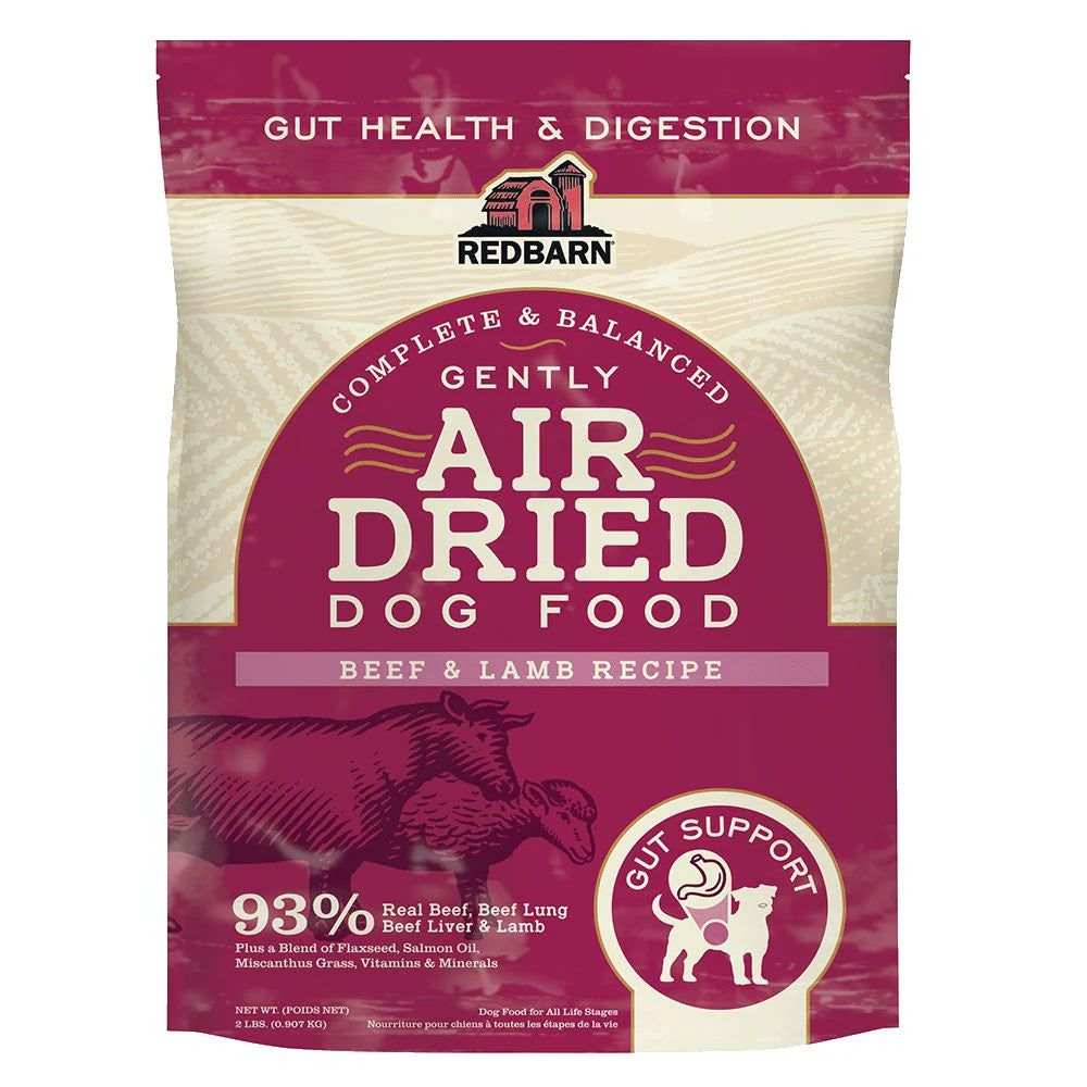 Redbarn Air-Dried Gut Health Beef & Lamb Recipe Dog Food, 2 lbs.