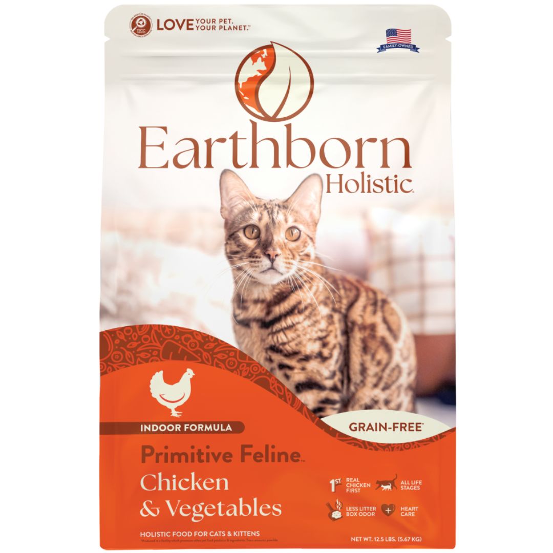 Earthborn Holistic Primitive Feline Grain-Free Dry Cat Food, 12.5 lbs.