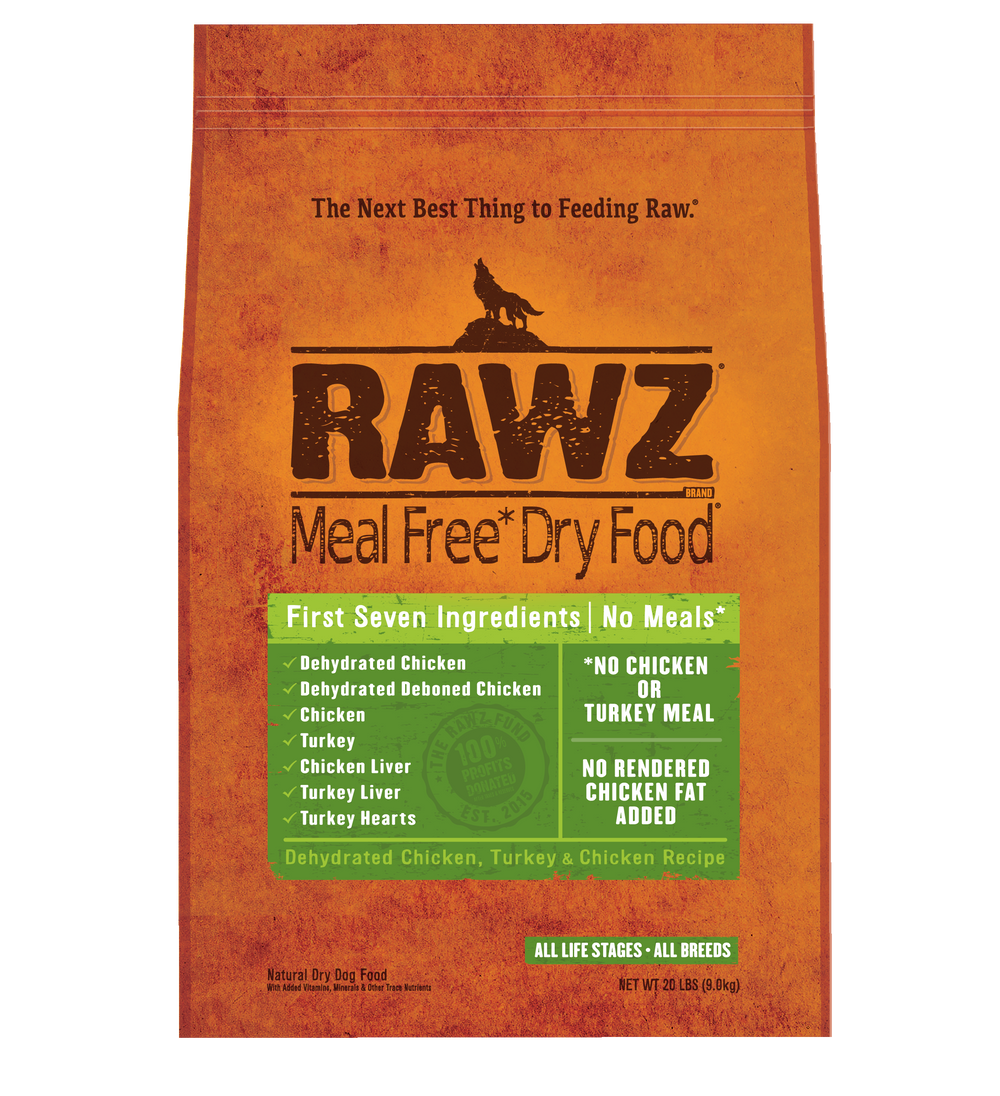 Rawz Natural Chicken & Turkey Grain-Free Dry Dog Food, 20 lbs.