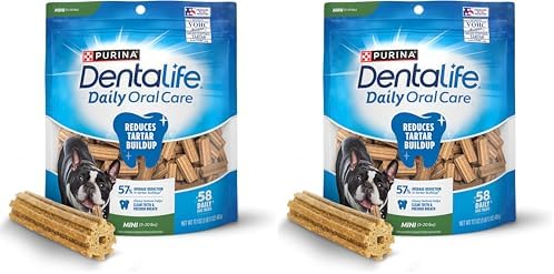 Purina DentaLife Daily Mini Toy Breed Dog Dental Chews, 58 Count