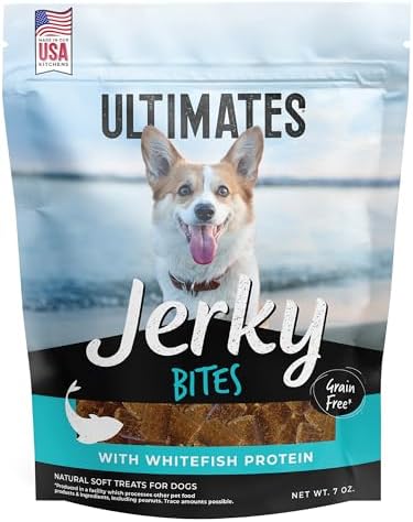Ultimates Jerky Bites Whitefish Dog Treats, 7 oz.