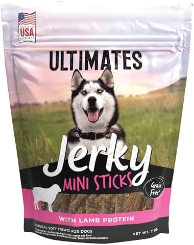 Ultimates Jerky Mini Sticks Lamb Dog Treats - 7 oz