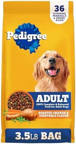 Pedigree Complete Nutrition Roasted Chicken, Rice & Vegetable Flavor Adult Dry Dog Food, 3.5 lbs.