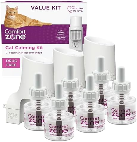 Comfort Zone Cat Calming Diffuser 30-Day Trial Kit (1 Diffuser & 1 Refill)