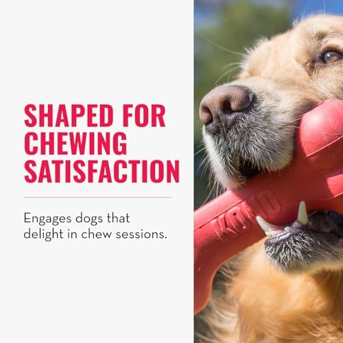 KONG Goodie Bone Classic Durable Natural Rubber Dog Bone