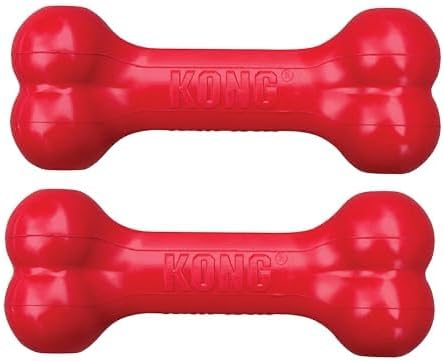 KONG Goodie Bone Classic Durable Natural Rubber Dog Bone