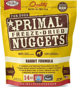 Primal Rabbit Formula Freeze-Dried Dog Food Nuggets, 14 oz.