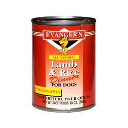 Evanger's Lamb & Rice Dinner Wet Dog Food, 12.5 oz.