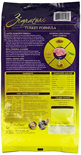 Zignature Turkey Formula Grain-Free Dry Dog Food, 4 lbs.