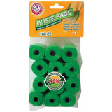 Arm & Hammer Natural Odor Control Dog Waste Bags, 180 Count
