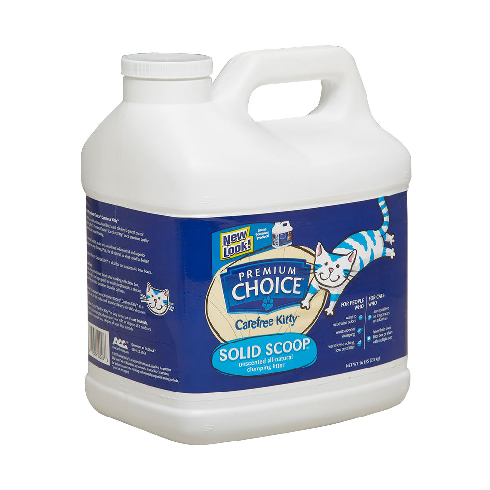 Premium Choice Unscented Solid Scoop Clumping Cat Litter