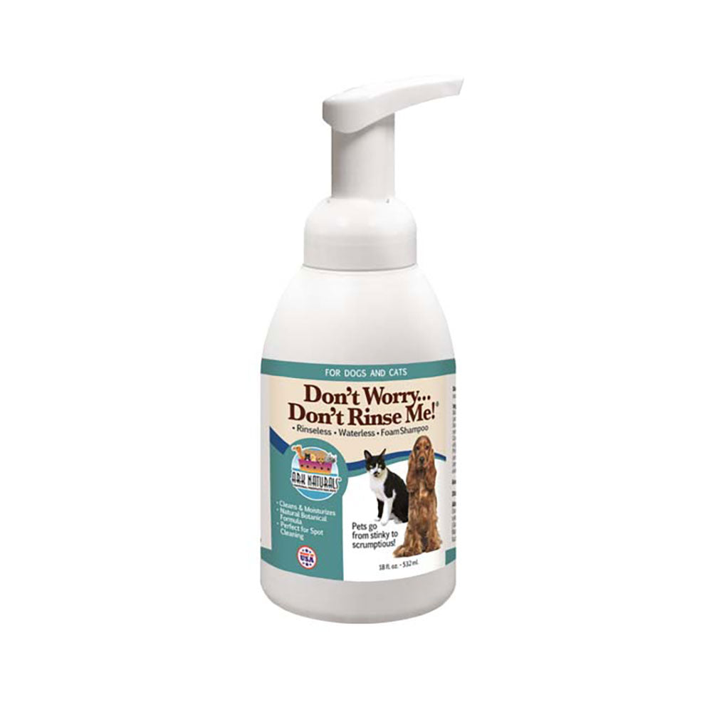 Ark Naturals Don't Worry Don't Rinse Me Waterless Shampoo for Cats, 18 oz.