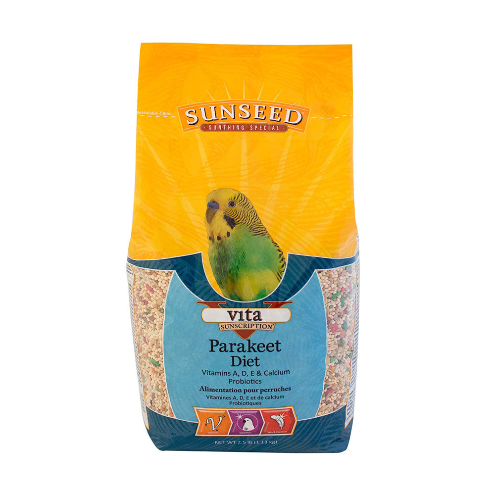 Sunseed Vita Sunscription Parakeet Diet, 2.5 lbs.