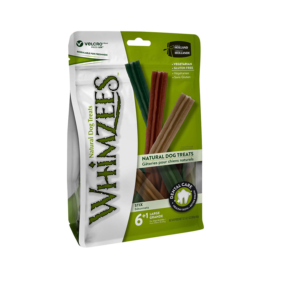 Whimzees Stix Large Breed Natural Dental Dog Chews, 14.8 oz. (7 Count)