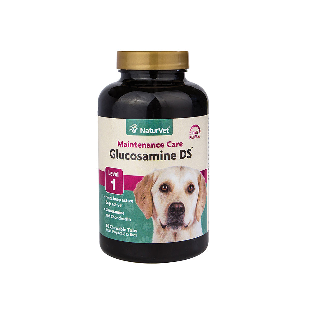 NaturVet Glucosamine DS Joint Tablets for Dogs, 60 Count