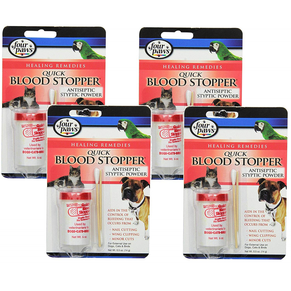 Four Paws Antiseptic Blood Stopper Powder for Pets, 0.5 oz.
