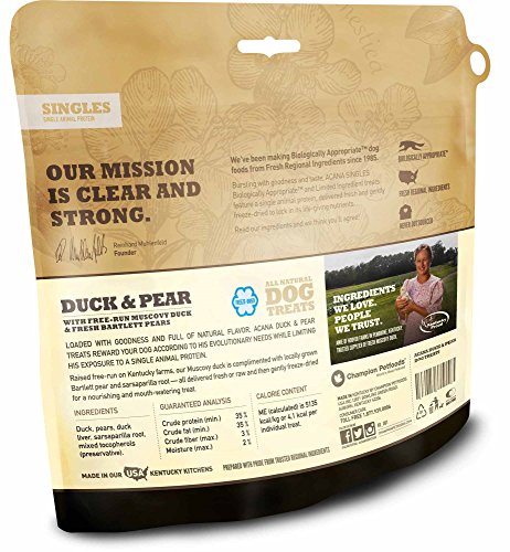 Acana Duck And Pear Dog Treats, 3.2 oz, Grain Free