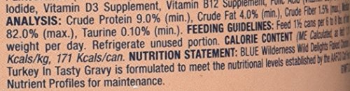 Blue Buffalo Wilderness Wild Delights Chicken & Turkey Canned Cat Food, 5.5 oz.
