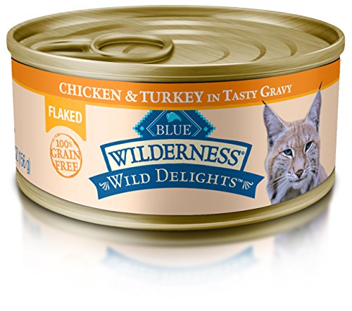 Blue Buffalo Wilderness Wild Delights Chicken & Turkey Canned Cat Food, 5.5 oz.