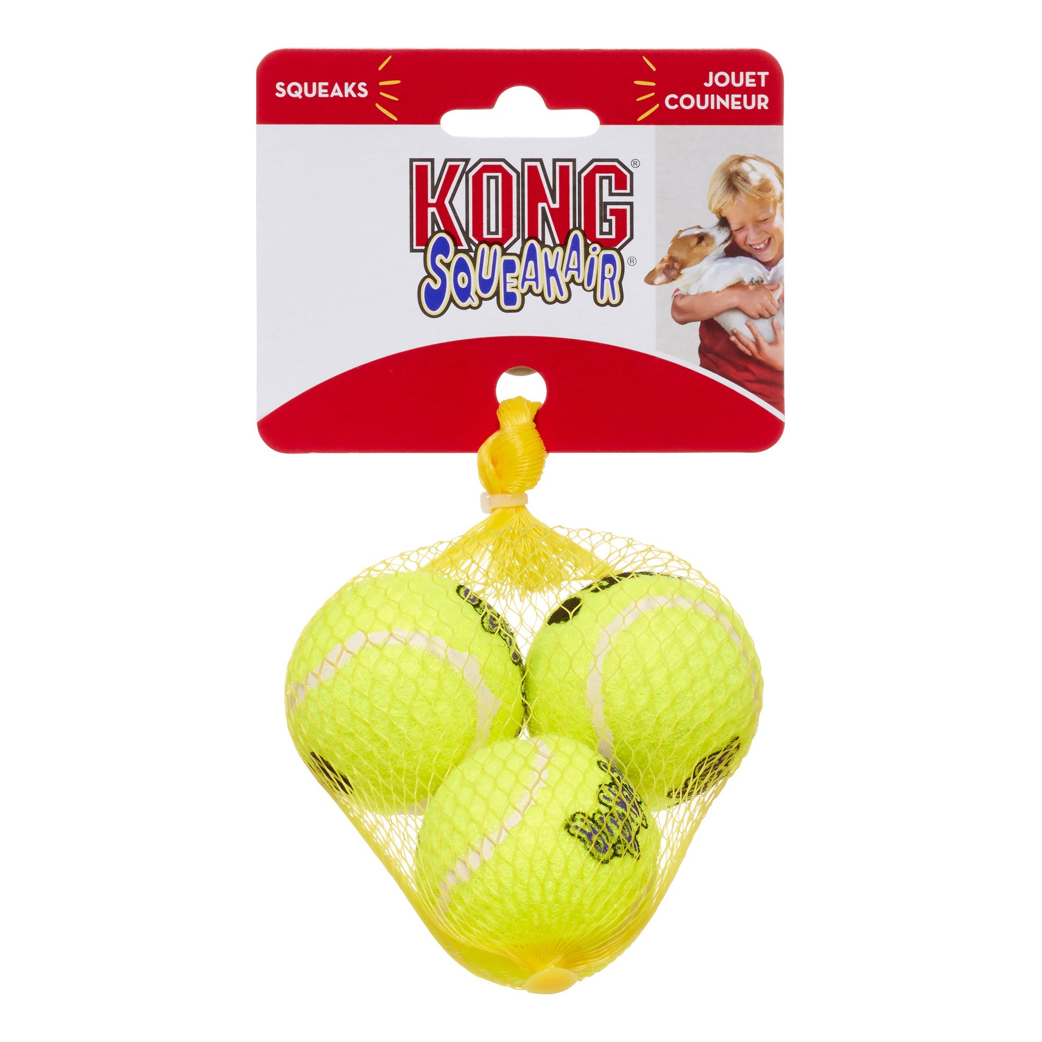 KONG AirDog SqueakAir Dog Balls, Small