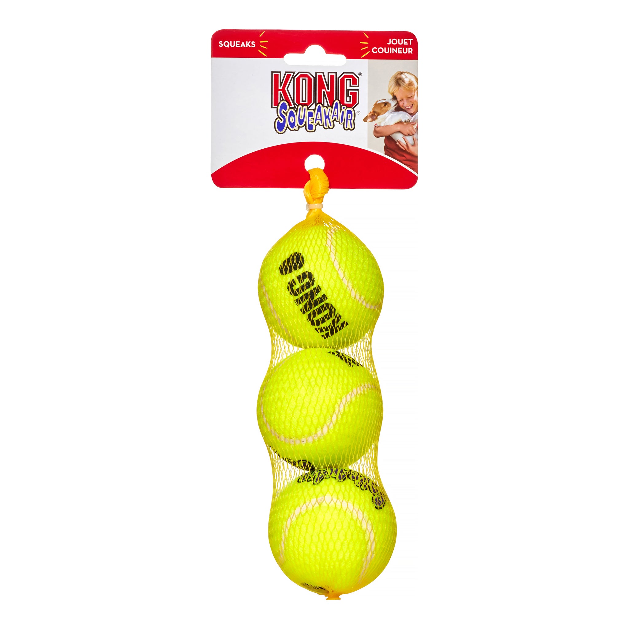 KONG AirDog SqueakAir Dog Balls, Medium