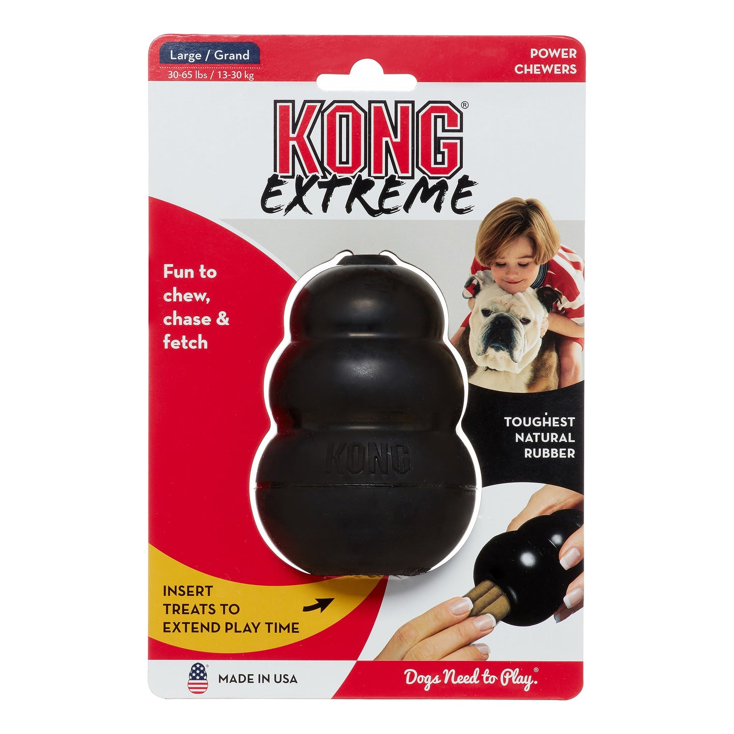 Kong Extreme Dog Toy Large For Power Chewers