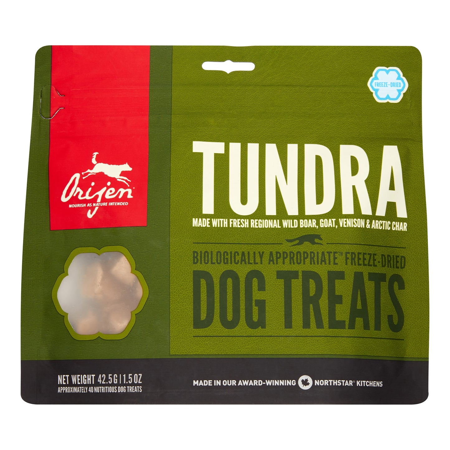 Orijen Tundra Freeze-Dried Raw Grain-Free Dog Treats 1.5oz