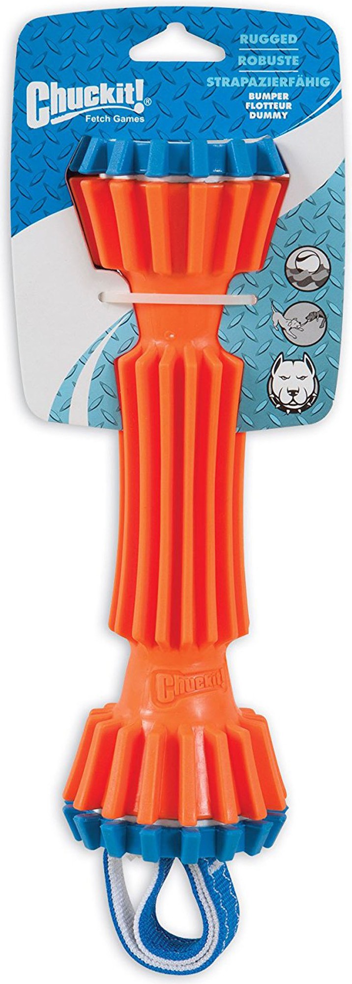 Chuckit! Rugged Bumper Orange Dog Toy, Medium