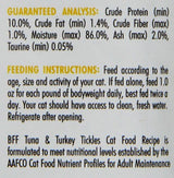 B.F.F. Tuna & Turkey Tickles Wet Cat Food, 3 oz.