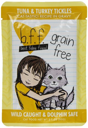 B.F.F. Tuna & Turkey Tickles Wet Cat Food, 3 oz.