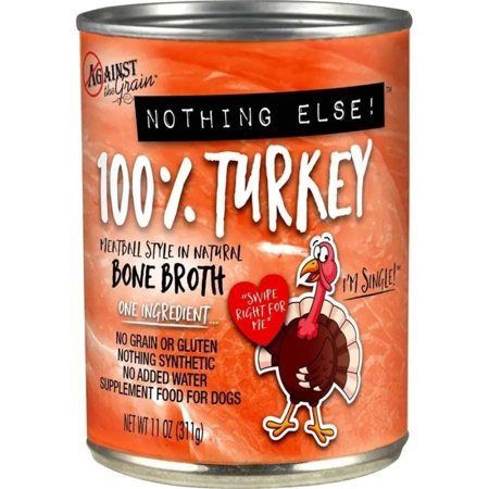 Evangers & Against The Grain Nothing Else One Ingredient Turkey Dog Food , 11 oz