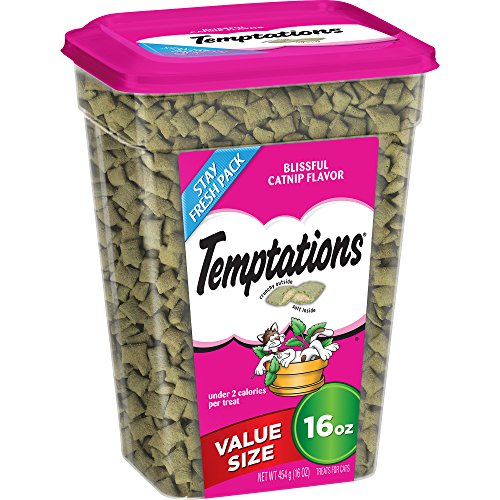Whiskas Temptations Catnip Treats, Crunchy & Soft, 16 oz