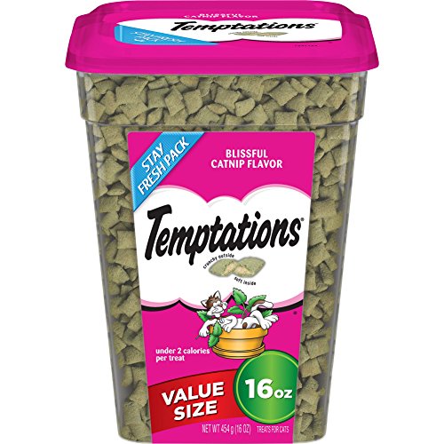 Whiskas Temptations Catnip Treats, Crunchy & Soft, 16 oz