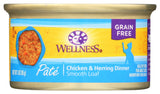 Wellness Complete Health Grain-Free Chicken & Herring Dinner Pate Wet Cat Food, 3 oz.