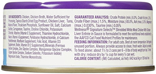 Wellness CORE Signature Selects Shredded Chicken Wet Cat Food, 5.3 oz.