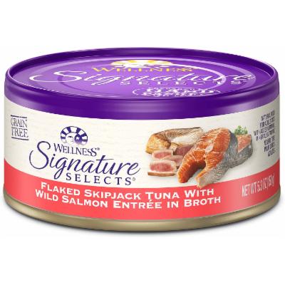 Wellness CORE Signature Selects Flaked Tuna & Salmon Wet Cat Food, 5.3 oz.