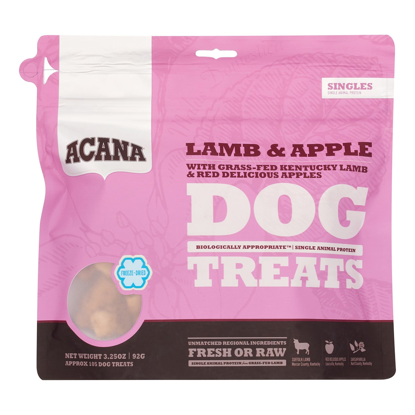 Acana Freeze-Dried Lamb Apple Dog Treats, 3.2 oz